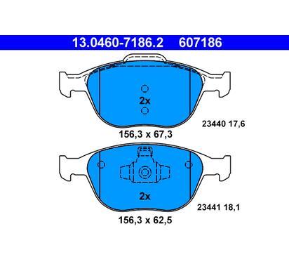 13.0460-7186.2
ATE
Klocki hamulcowe
