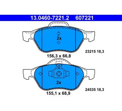 607221
ATE
Klocki hamulcowe
