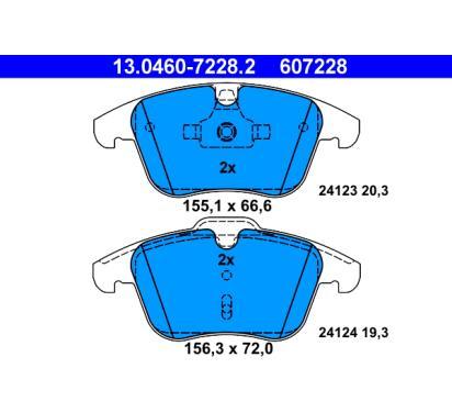 13.0460-7228.2
ATE
Klocki hamulcowe
