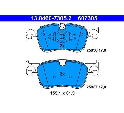 13.0460-7305.2
ATE
Klocki hamulcowe
