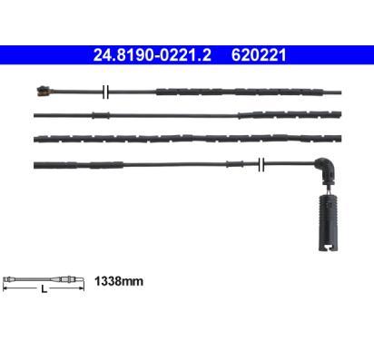 620221
ATE
Styk ostrzegawczy, zużycie okładzin hamulcowych

