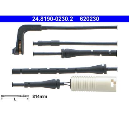 620230
ATE
Styk ostrzegawczy, zużycie okładzin hamulcowych
