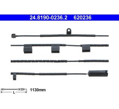 620236
ATE
Styk ostrzegawczy, zużycie okładzin hamulcowych
