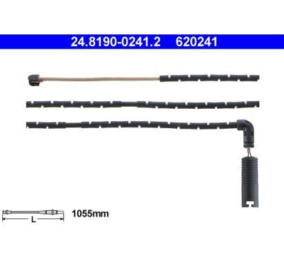620241
ATE
Styk ostrzegawczy, zużycie okładzin hamulcowych
