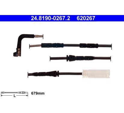 24.8190-0267.2
ATE
Styk ostrzegawczy, zużycie okładzin hamulcowych
