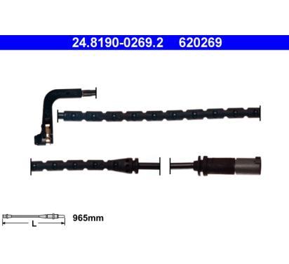 620269
ATE
Styk ostrzegawczy, zużycie okładzin hamulcowych
