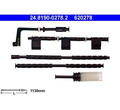 620278
ATE
Styk ostrzegawczy, zużycie okładzin hamulcowych
