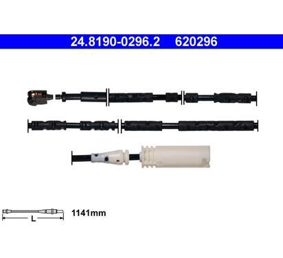 620296
ATE
Styk ostrzegawczy, zużycie okładzin hamulcowych
