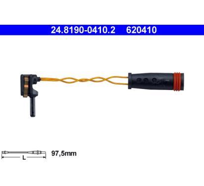 24.8190-0410.2
ATE
Styk ostrzegawczy, zużycie okładzin hamulcowych
