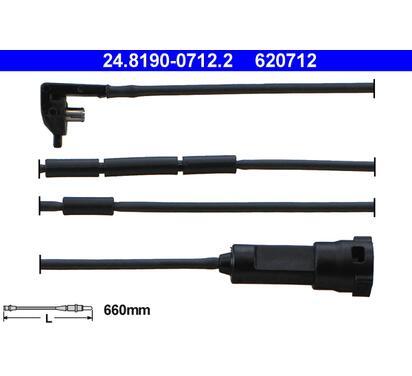 24.8190-0712.2
ATE
Styk ostrzegawczy, zużycie okładzin hamulcowych
