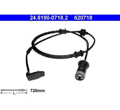 24.8190-0718.2
ATE
Styk ostrzegawczy, zużycie okładzin hamulcowych
