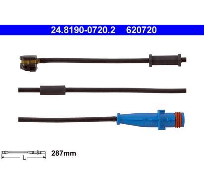 24.8190-0720.2
ATE
Styk ostrzegawczy, zużycie okładzin hamulcowych
