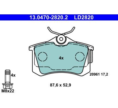 LD2820
ATE
Klocki hamulcowe
