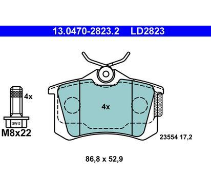 LD2823
ATE
Klocki hamulcowe
