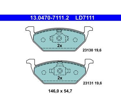 13.0470-7111.2
ATE
Klocki hamulcowe
