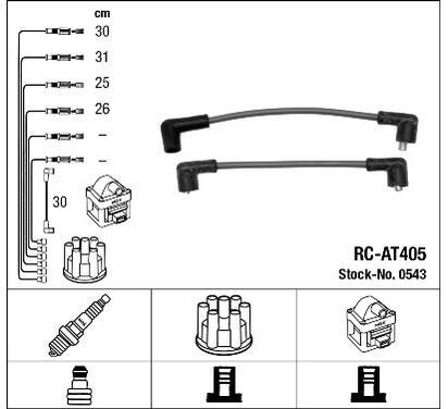 0543
NGK
Zestaw przewodów zapłonowych
