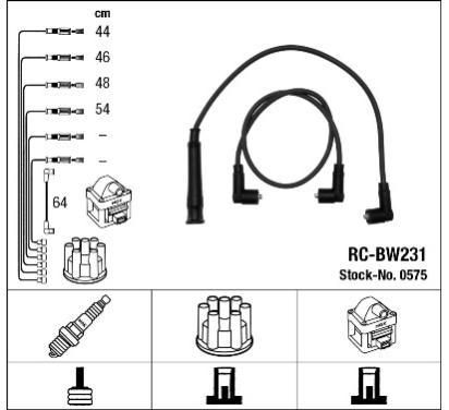 0575
NGK
Zestaw przewodów zapłonowych
