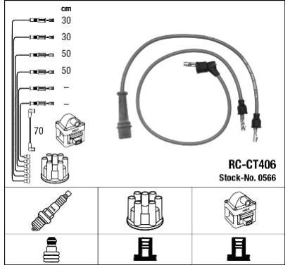 0566
NGK
Zestaw przewodów zapłonowych

