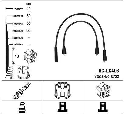 0722
NGK
Zestaw przewodów zapłonowych
