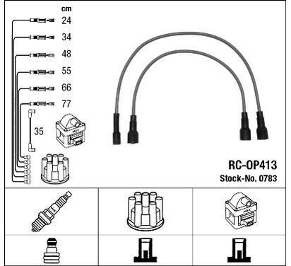 0783
NGK
Zestaw przewodów zapłonowych
