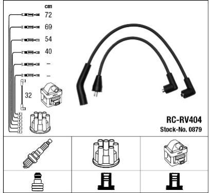 0879
NGK
Zestaw przewodów zapłonowych
