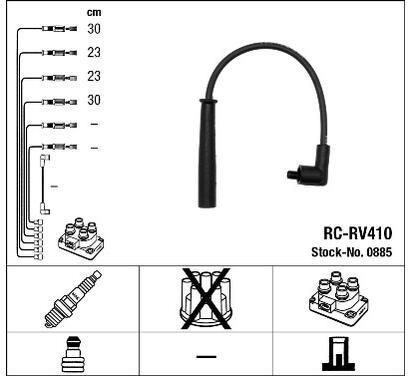 0885
NGK
Zestaw przewodów zapłonowych
