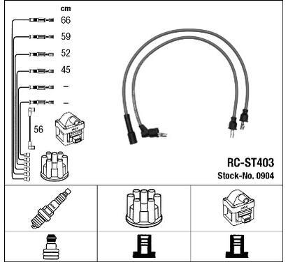 0904
NGK
Zestaw przewodów zapłonowych
