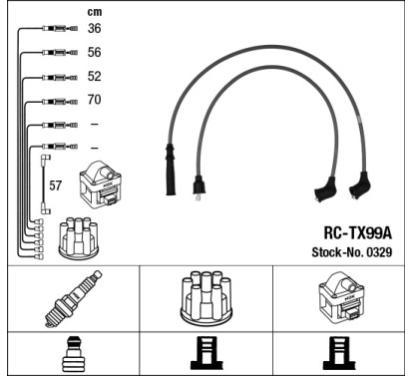 0329
NGK
Zestaw przewodów zapłonowych
