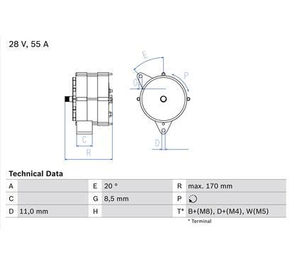 0 986 033 840
BOSCH
Alternator
