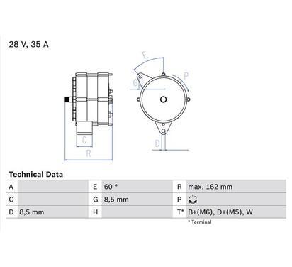 0 986 035 910
BOSCH
Alternator
