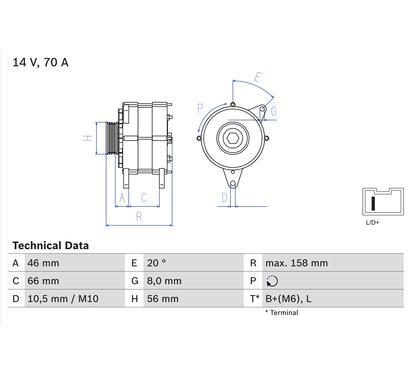 0 986 036 851
BOSCH
Alternator
