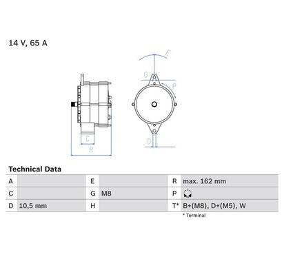 0 986 040 290
BOSCH
Alternator
