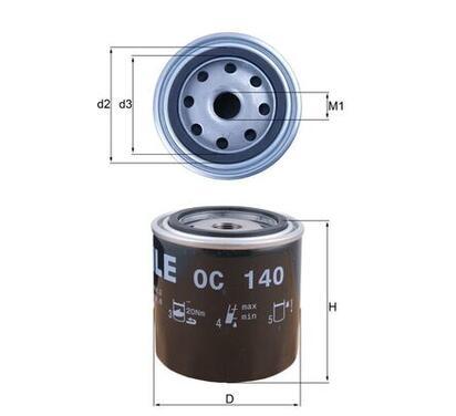 OC 140
KNECHT
Filtr oleju
