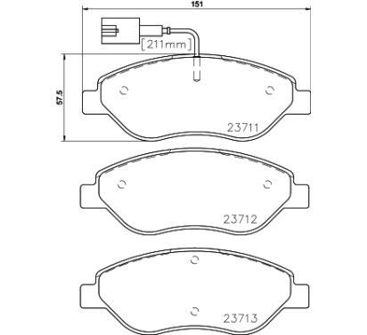 2371102
TEXTAR
Klocki hamulcowe
