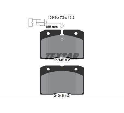 2914001
TEXTAR
Klocki hamulcowe
