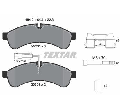 2923103
TEXTAR
Klocki hamulcowe
