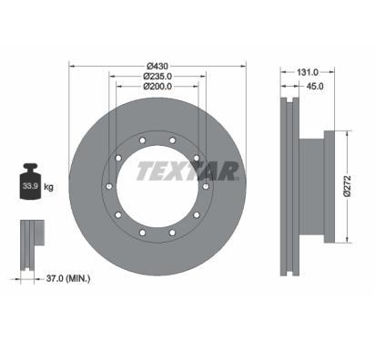 93086700
TEXTAR
Tarcza hamulcowa
