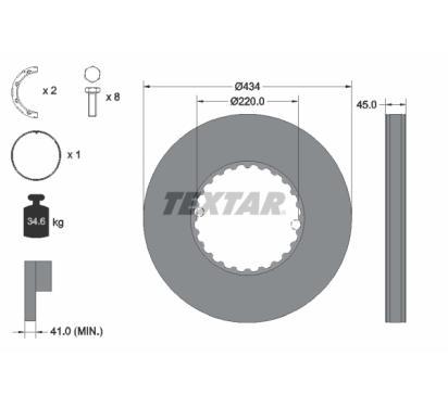 93272100
TEXTAR
Tarcza hamulcowa
