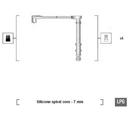 941095800618
MAGNETI MARELLI
Zestaw przewodów zapłonowych

