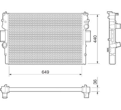 350213015000
MAGNETI MARELLI
Chłodnica, układ chłodzenia silnika
