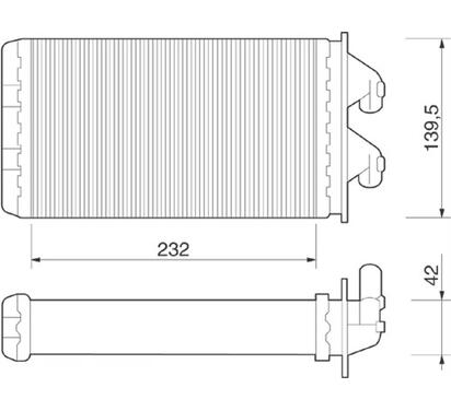 350218213000
MAGNETI MARELLI
Wymiennik ciepła, ogrzewanie wnętrza, nagrzewnica
