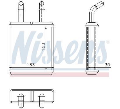 77621
NISSENS
Wymiennik ciepła, ogrzewanie wnętrza, nagrzewnica
