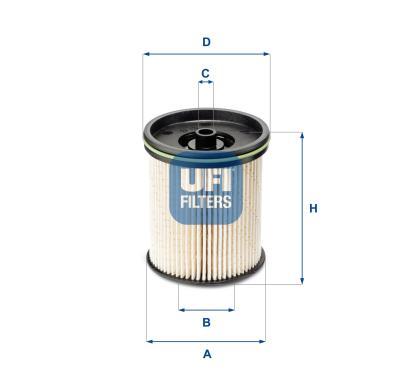 26.122.00
UFI
Filtr paliwa
