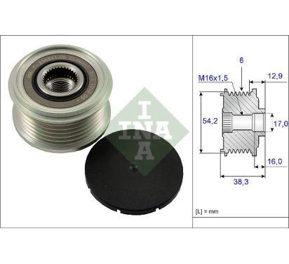 535 0062 10
INA
Alternator - sprzęgło jednokierunkowe
