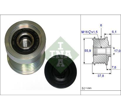 535 0072 10
INA
Alternator - sprzęgło jednokierunkowe
