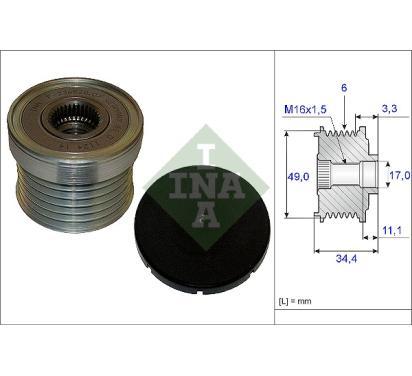 535 0183 10
INA
Alternator - sprzęgło jednokierunkowe
