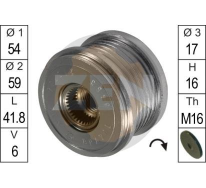 ZN5453
ERA
Alternator - sprzęgło jednokierunkowe
