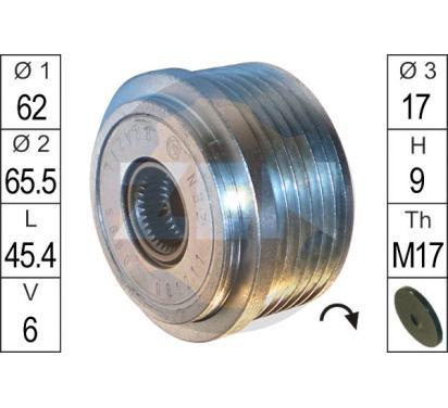 ZN5560
ERA
Alternator - sprzęgło jednokierunkowe
