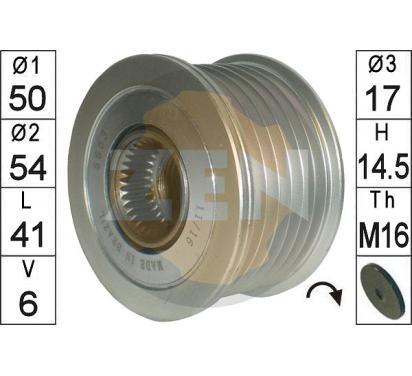 ZN5653
ERA
Alternator - sprzęgło jednokierunkowe
