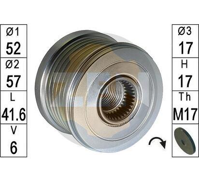 ZN5735
ERA
Alternator - sprzęgło jednokierunkowe
